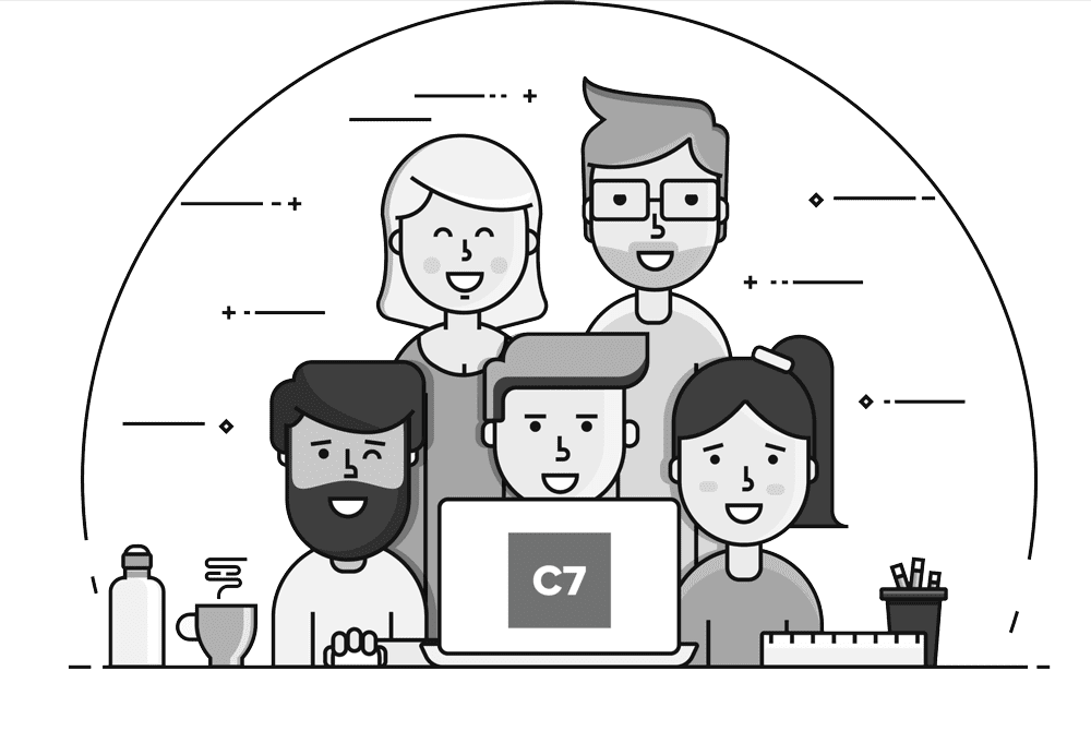 upbeat positive peeps. Website design and mobile app development jacksonville